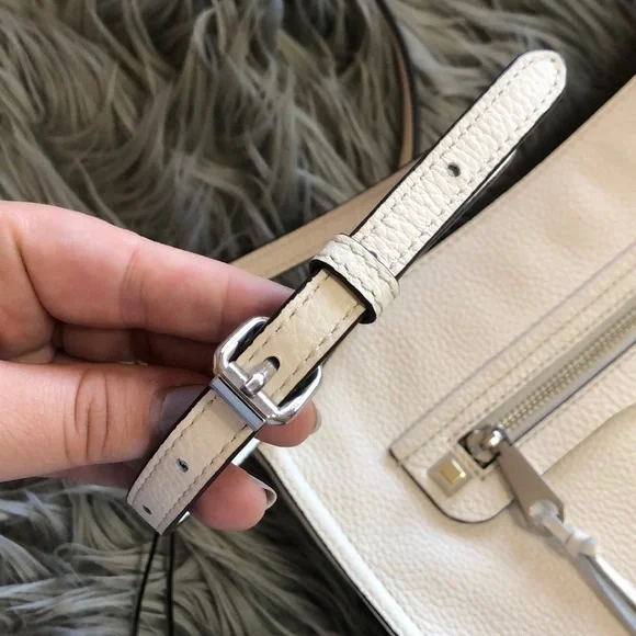 Rebecca Minkoff Regan Feed White Crossbody Handbag - Picture 8 of 8